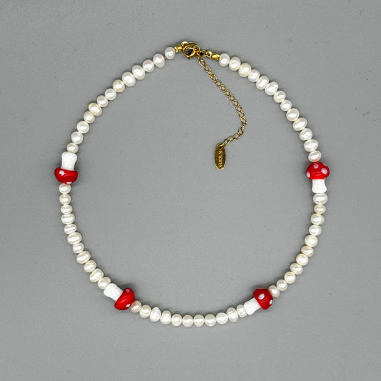Колие Mushrooms & Pearls