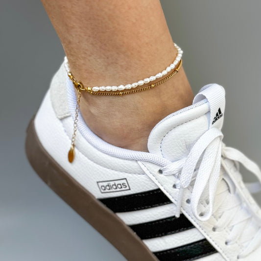 Гривна за глезен Pearls & Glam